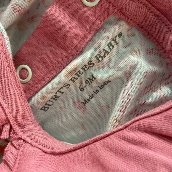 NWT Burt’s Bees Baby Ruffle Collar Onesie One Piece - Picture 10 of 10